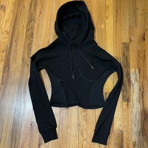 Black Women's Hoodie Top